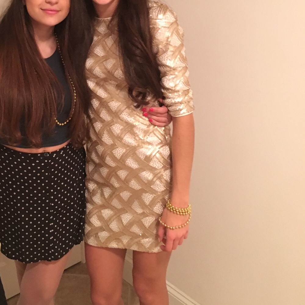 Gold Sequin dress